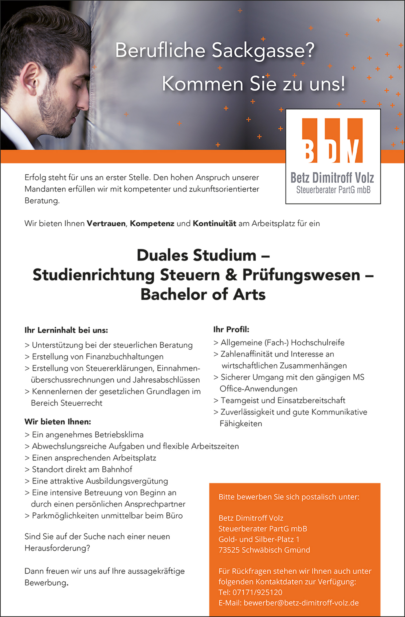 Duales Studium » Betz Dimitroff Volz